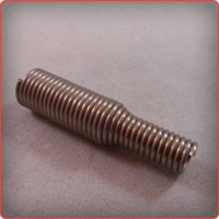 Precision Spring Forming of a Stainless Steel Extension Spring for the Electrical Industry