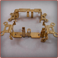 brass on brass electrical strap subassembly